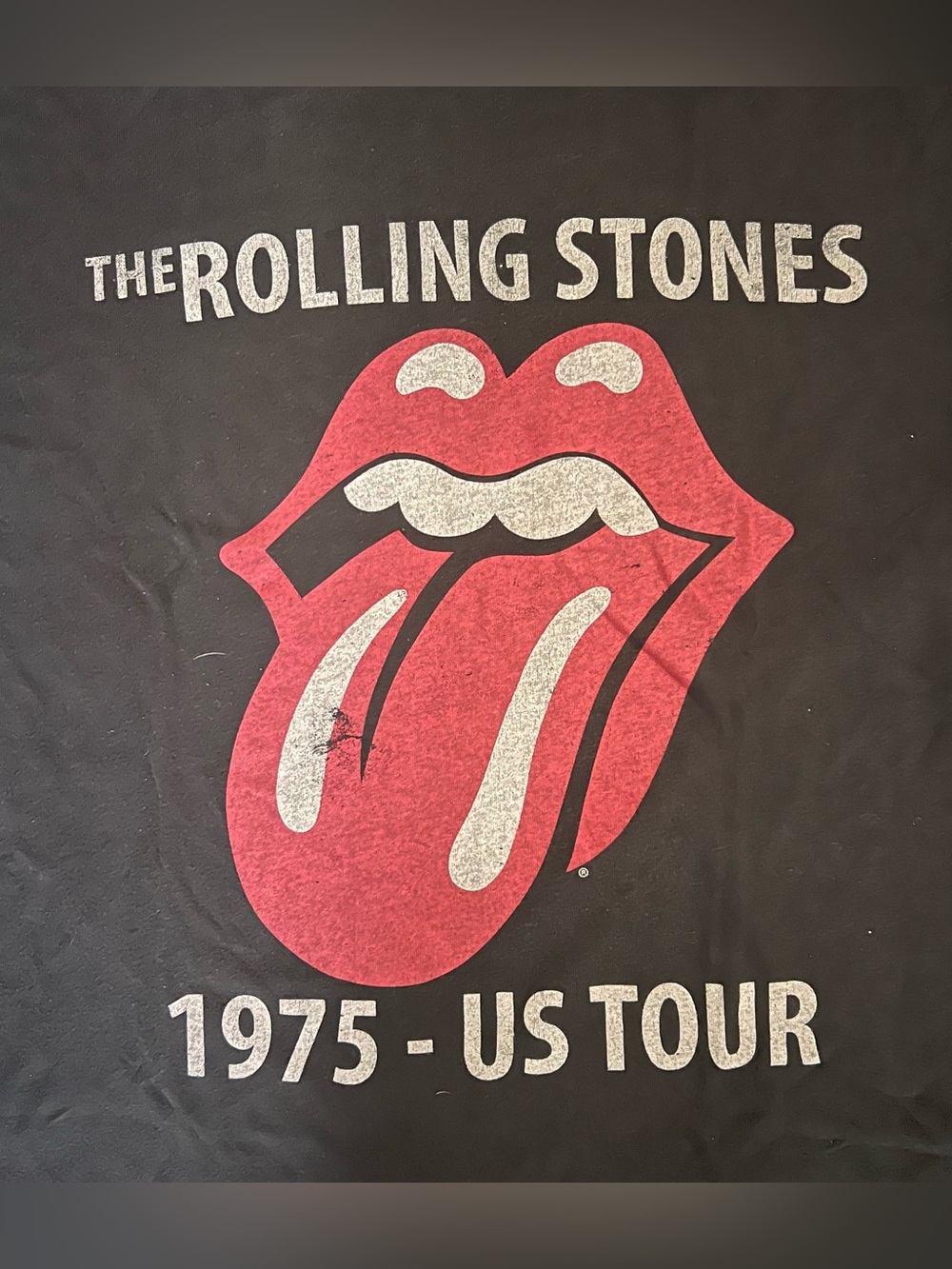 The Rolling Stones 1975 US Tour Graphic NWOT